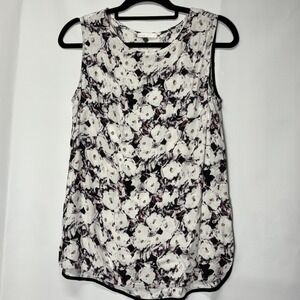 Dalia Women's Sleeveless Blouse Floral Viscose Blend‎ Casual Shell Top Career